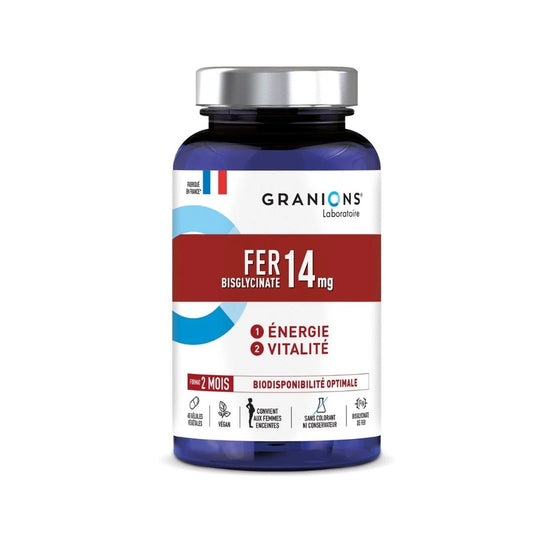 GRANIONS - Fer Bisglycinate14 mg B60 gélules