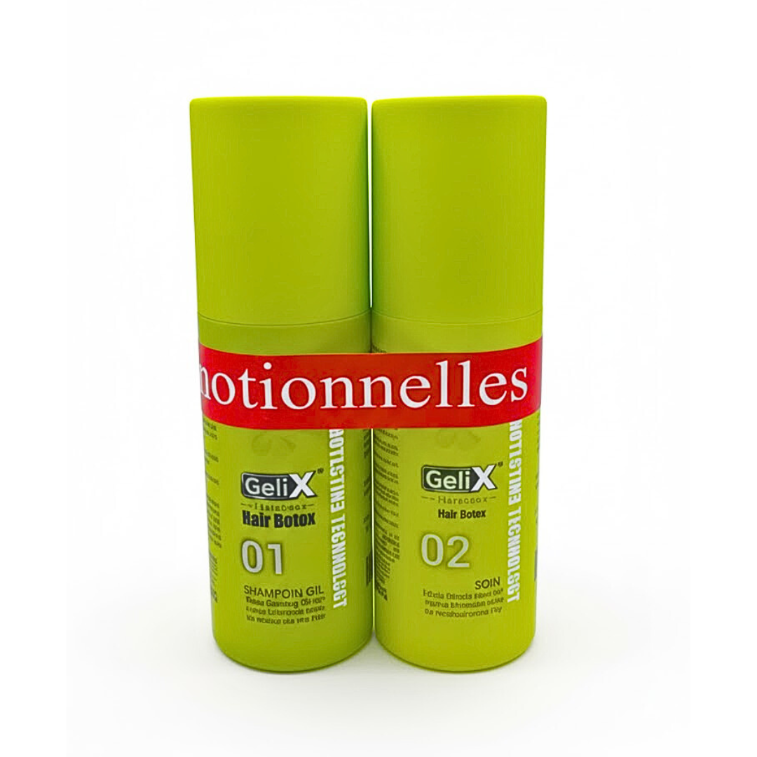 Gelix Duo Pack " Hair Botox shampoing 01+Hair Botox Keratin 02"
