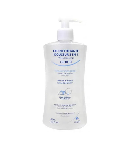 Gilbert Eau Nettoyante Douceur 3en1 Bebe 400ml