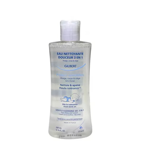 Gilbert Eau Nettoyante Douceur 3en1 Bebe 200ml