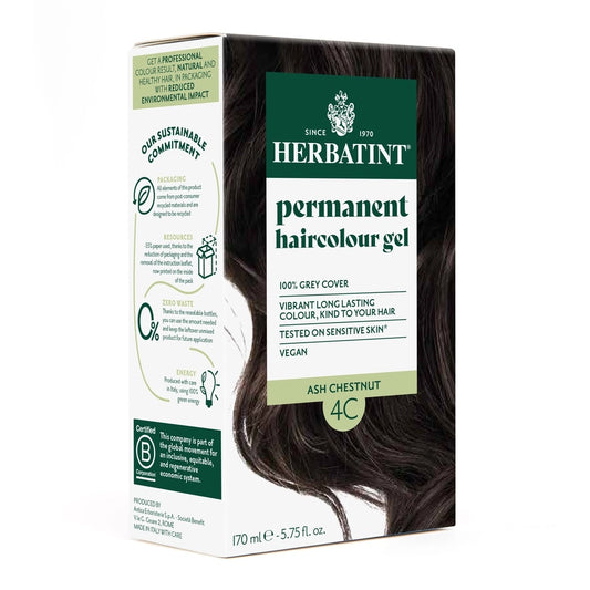 Herbatint Coloration Permanente 4C Chatain Cendre 170ml