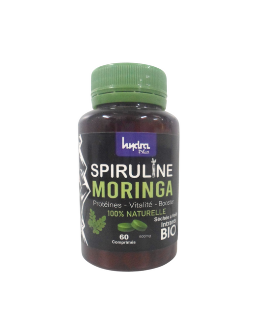 Hydra Plus Spiruline Moringa 60 Comprimes