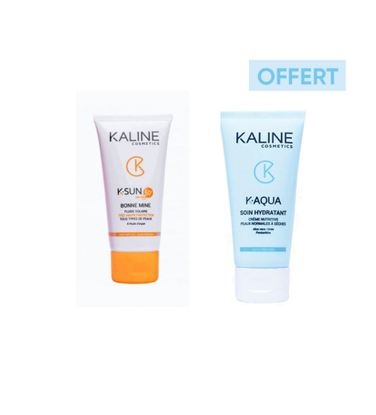 Kaline ecran bonne mine + k.aqua cr hydrat 50ml pack