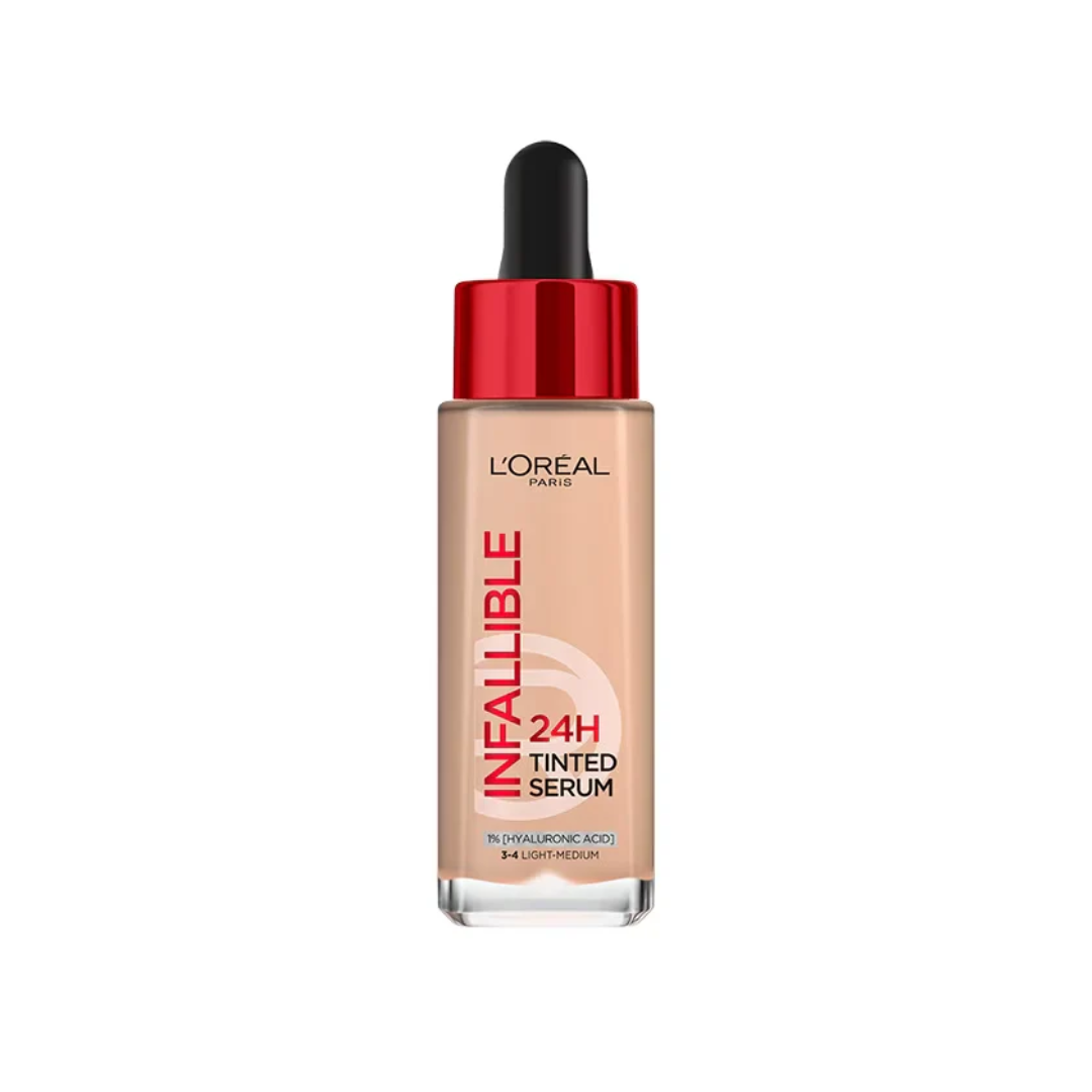 L'Oreal Paris Infallible 24H Tinted Serum 30ml 3-4 Light Medium