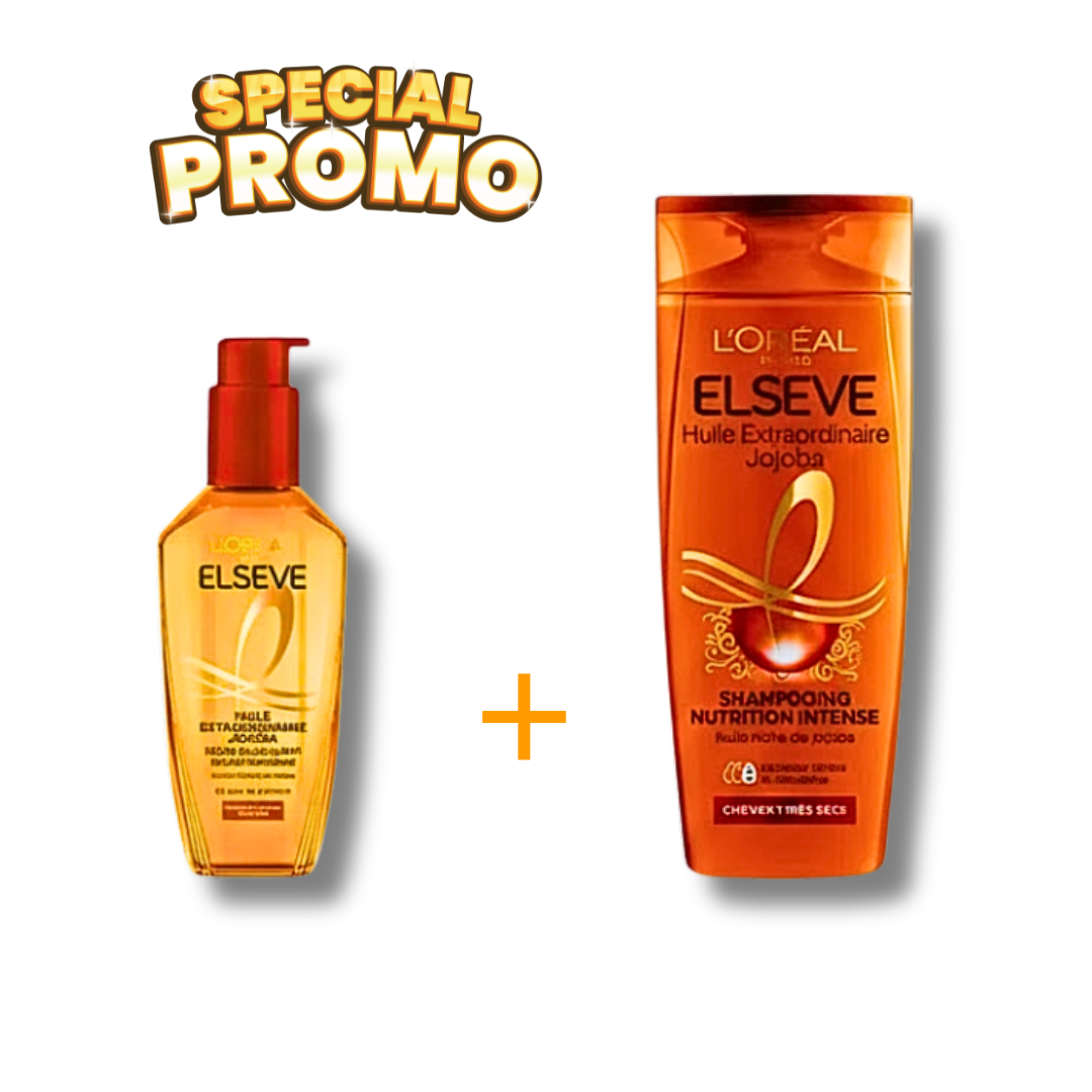 L'Oreal Paris Elseve Cappilaire Huile Extraord Oil+Shampoing extraordinaire 200ml Pack