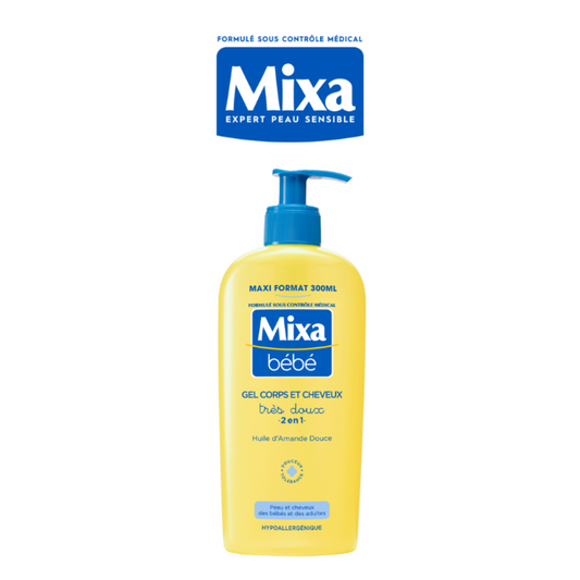 MIXA Gel Très Doux 2 En 1 Corps Et Cheveux 300ml