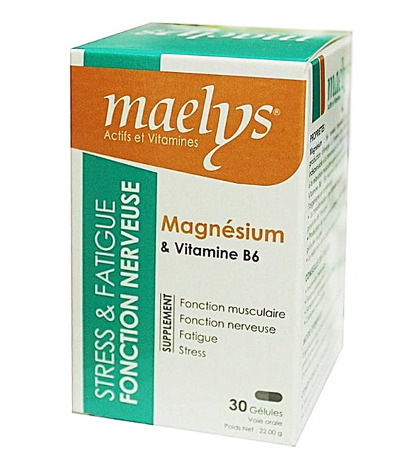 Maelys Magnésium &amp; Vitamine B6 - 30 Gélules