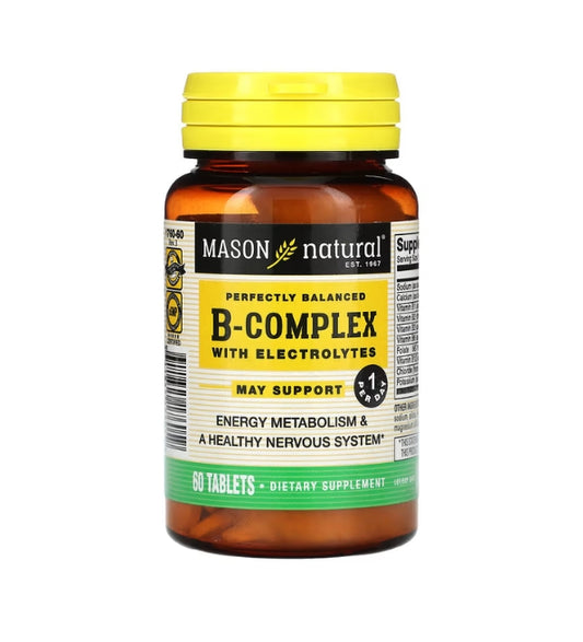 Mason Natural B-Complex With Electrolytes 60 tablets