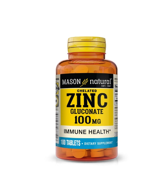 Mason Natural Zinc Gluconate 100 Tablets