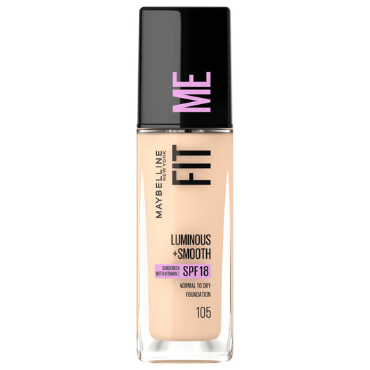 Maybelline Fit Me Fond De Teint Luminous +Smooth spf18 Nu 105 30ml