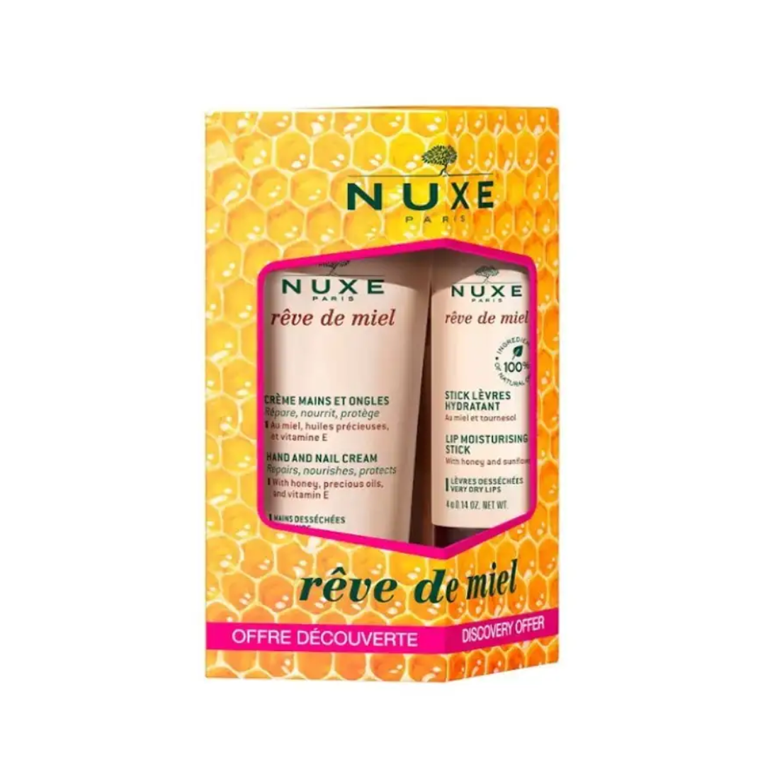 Nuxe Reve de Miel Pack Mains & Ongles 30ml+ Stick Levres 4g