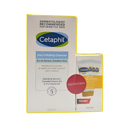 Cetaphil - Lotion Nettoyante - 200 ml + Cetaphil sun Echantillon pack