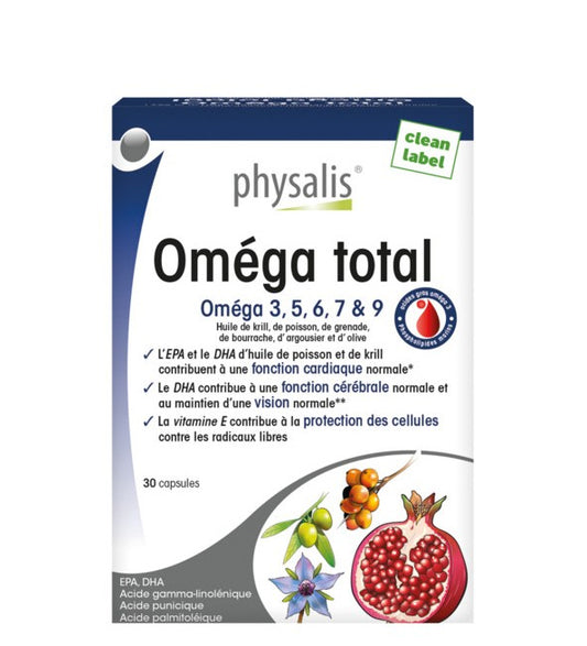 Physalis Omega total 3.5.6.7 &amp; 9 30 Capsules