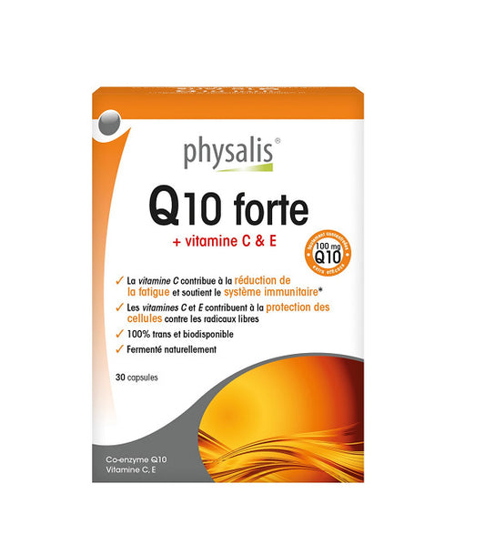 PHYSALIS Q10 Forte +Vitamine C &amp; E 30 Gélules