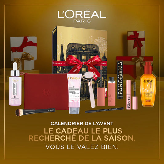 L'Oreal Paris – Coffret Cadeau Calendrier de l’Avent Édition Limitée 2025