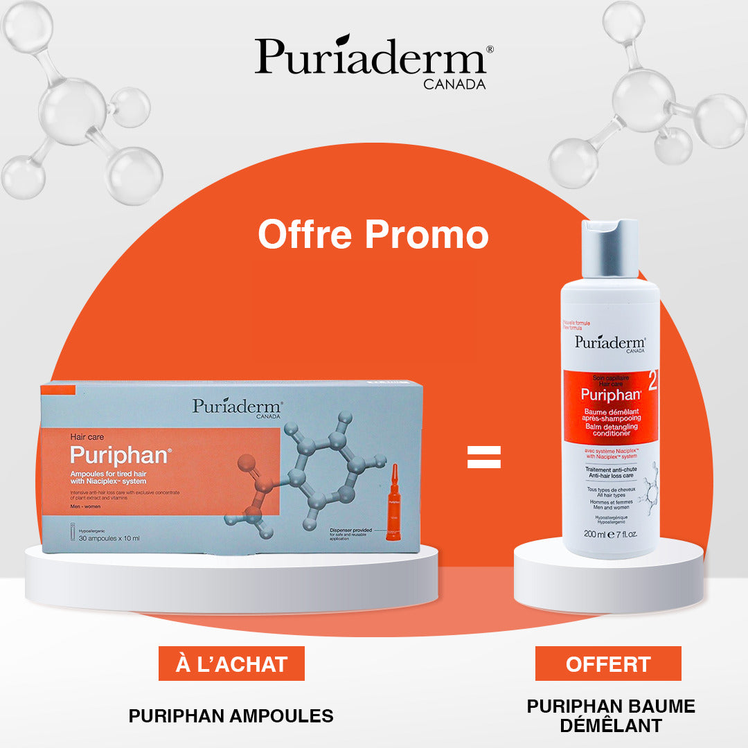 Puriaderm Duo Pack Puriphan Ampoules 30*10ml+Baume Demelant 200ml