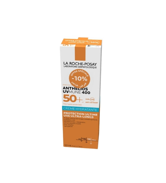 La Roche Posay ANTHELIOS UVMUNE 400 CRÈME FONDANTE SOLAIRE SPF50+ | Peau sensible normales à sèches |50ml -10%