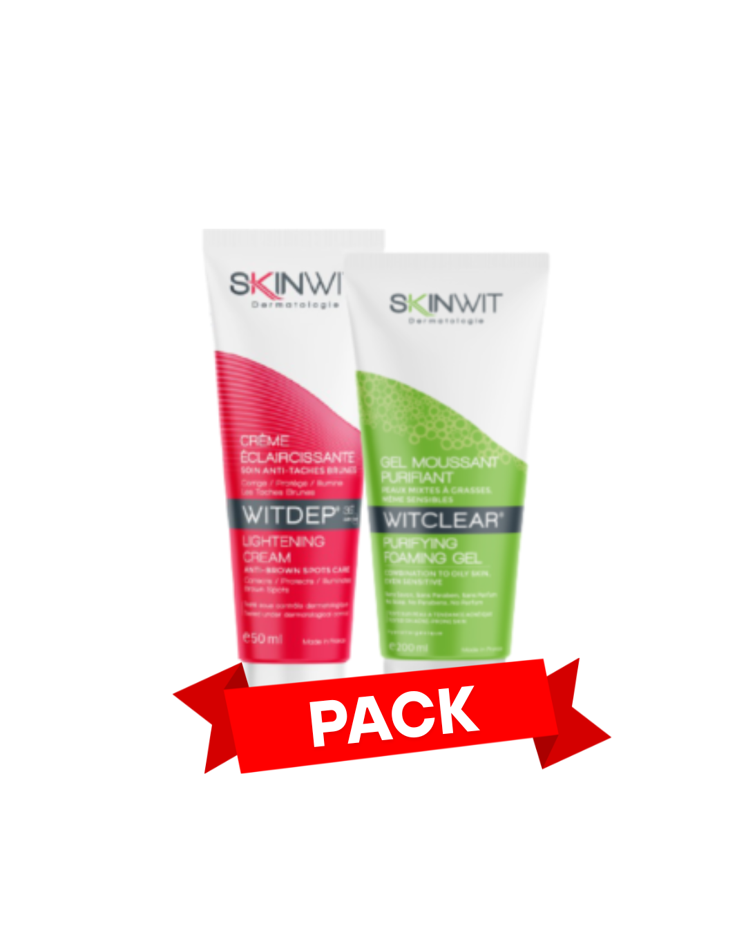 Skinwit Witdep Creme 50ml + Witclear Gel Moussant 200ml Pack
