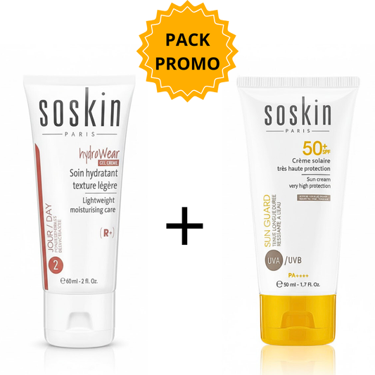 Soskin Creme Invisible Spf50+ 50ml+Hydrawear Gel Creme Legere 60ml