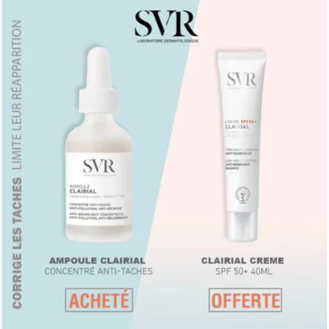 Svr Clairial Ampoule 30ml+Clairial Creme Spf50+ 40ml Pack