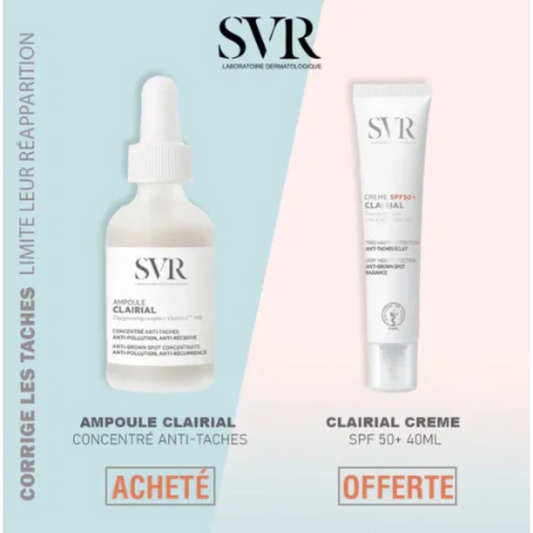 Svr Clairial Ampoule 30ml+Clairial Creme Spf50+ 40ml Pack
