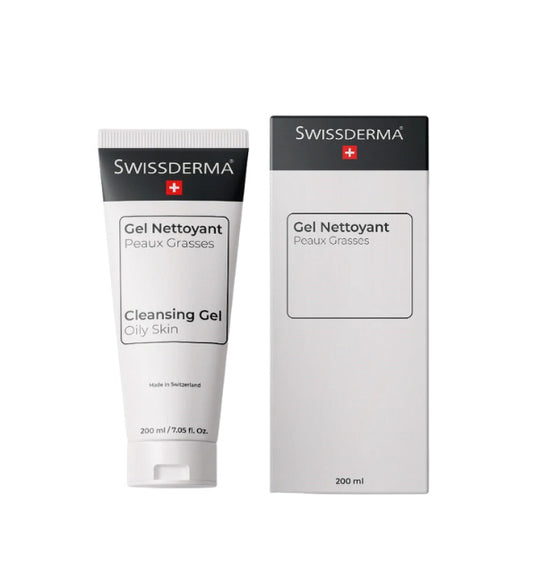 Swissderma Gel Nettoyant Peux Grasses 200ml