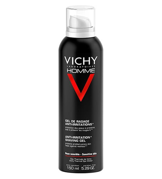 Vichy Homme Gel de Rasage Anti-Irritations Peau Sensible | 150ml