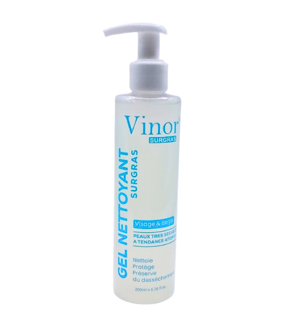 Vinor Gel Nettoyant Surgras Visage &amp; Corps 200ml