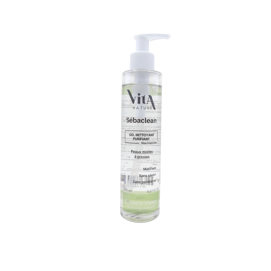 Vita Nature Sebaclean Gel Nettoyant Purifiant 200ml
