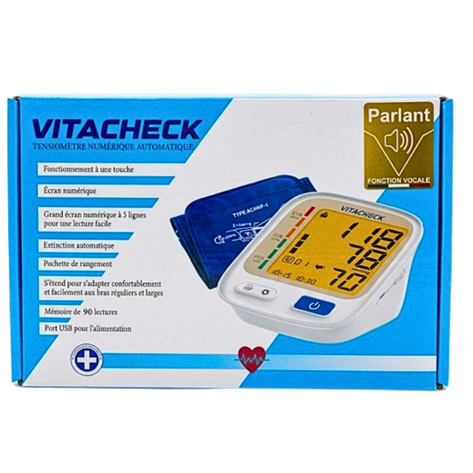 Vitacheck Tensiometre Numerique Auto Parlant