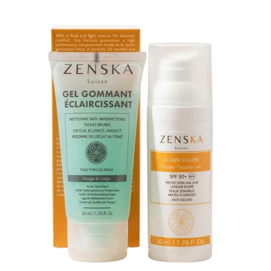 Zenska Ecran Solaire Fluide spf50+ 50ml+Gel Gommante 50ml pack