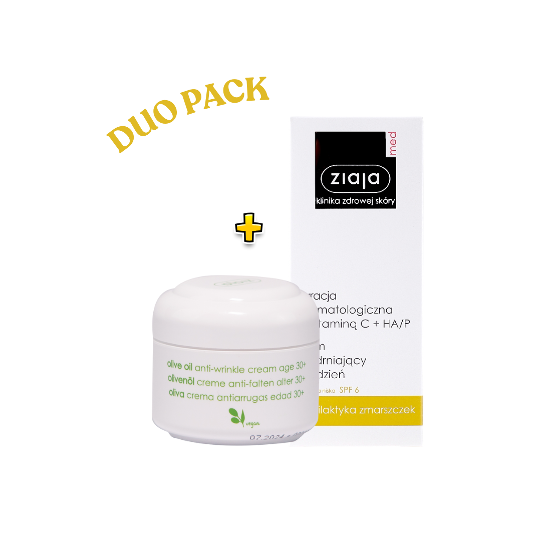 Ziaja Pack Duo Creme Olive Oil 50ml + Creme jour a la Vitamine C 50ml