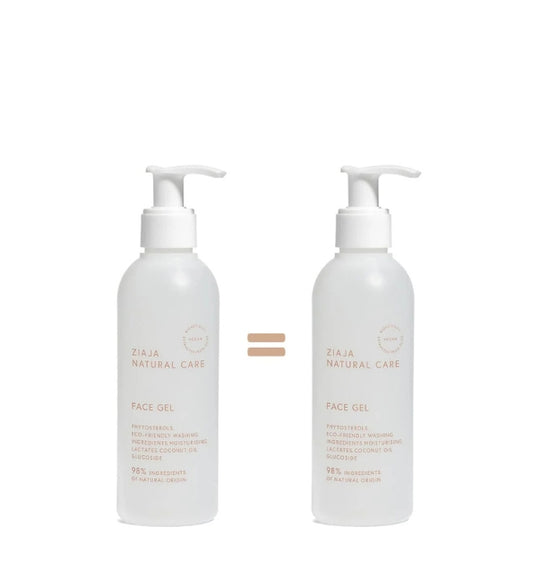 Ziaja Natural Care Gel Nettoyant 2*190ml Pack
