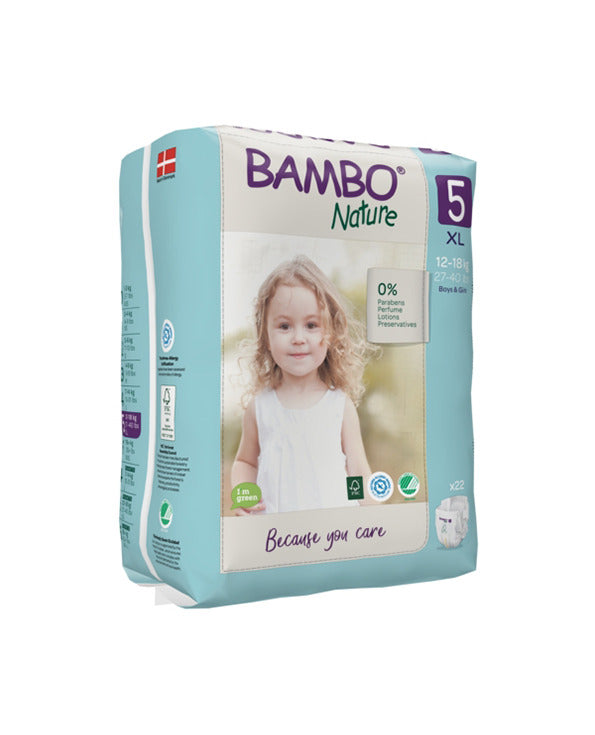 Bambo Nature 5, couches XL 12-18kg/44un