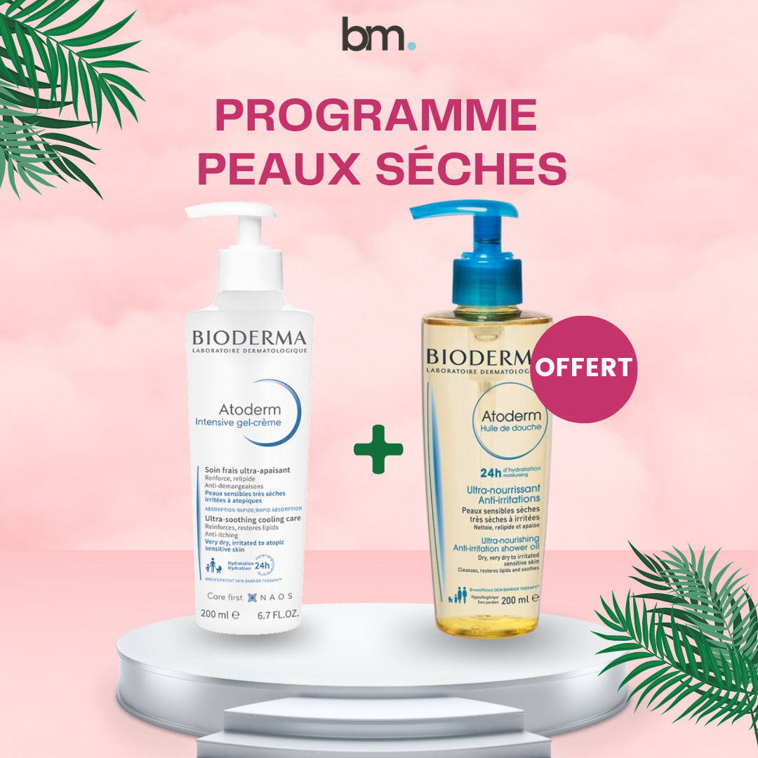 BIODERMA ATODERM GEL CREME 200 ML = Atoderm Huile de Douche Offerte