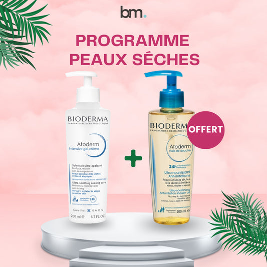 BIODERMA ATODERM GEL CREME 200 ML = Atoderm Huile de Douche Offerte