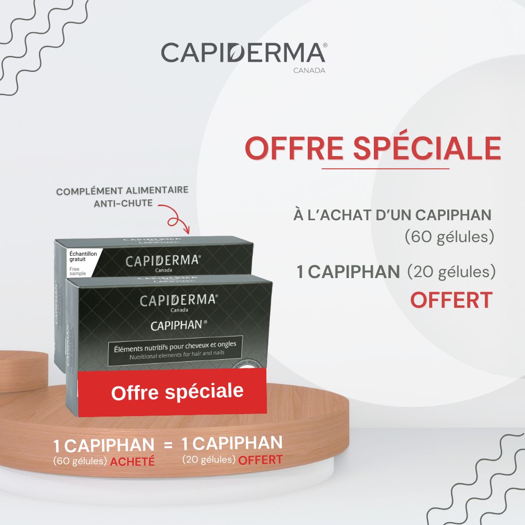 Capiderma Capiphan ongles &amp; cheveux 60capsules = Capiphan 20 Gelules Offert