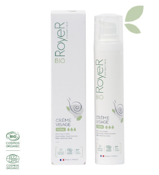 RoyeR Crème visage riche anti-âge et nourrissante à la bave d'escargot 50 ml 50ml
