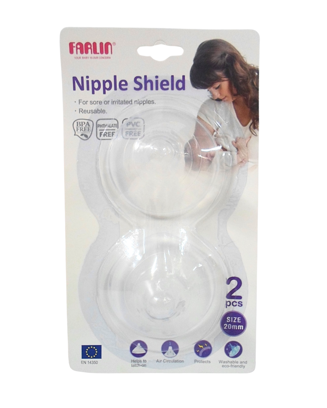 Farlin Bout de Sein En Silicone 2 Pieces