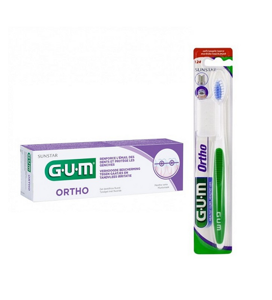 Gum dent ortho 75ml+Bad orthontic 124 pack