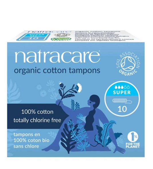 NATRACARE TAMPONS SUPER SANS APPLICATEUR 10 Unités