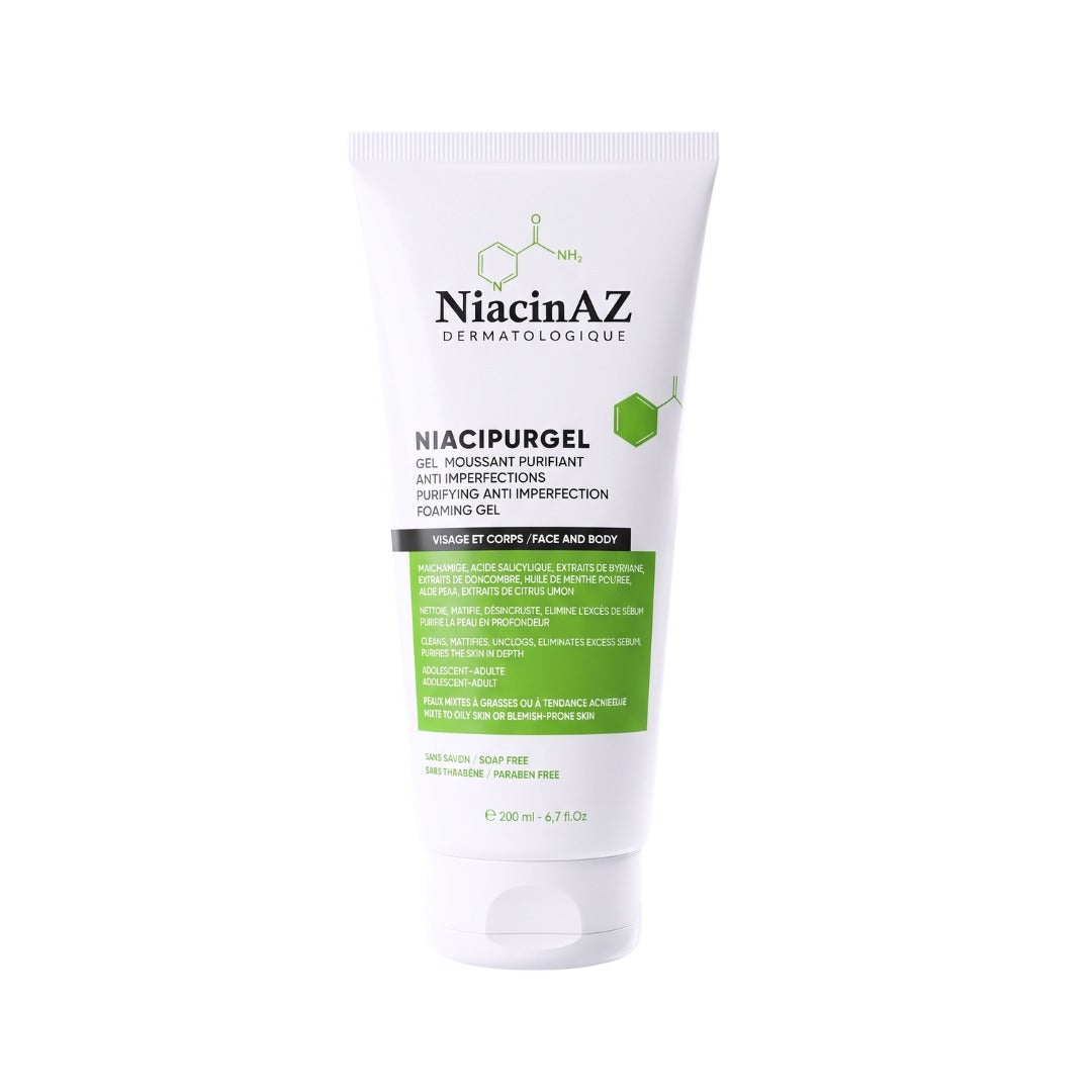 NiacinAZ Niacipurgel Gel Moussant Purifiant 200ml